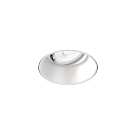 ceiling recessed luminaire DEEP ADJUST PETIT 1.0 TRIMLESS flush, cardanic swivelling IP20, mat, traffic white dimmable