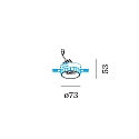 Wever & Ducr� LED Einbaustrahler DEEP ADJUST PETIT TRIMLESS 1.0, IP20, 350mA, CRi >90, b�ndig, kardanisch, 3000K 60�, mattschwarz