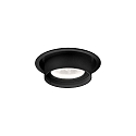 LED Recessed spot RINI SNEAK IP44 1.0, 350/500mA, 7/10W 1800 2850K, CRi >95, black