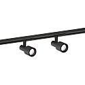 LED 1-Phasen-Schienenstrahler SARA 1.0, 8W 3000K, dimmbar, schwarz