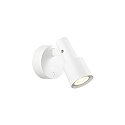 Wandstrahler SARA SNOOZE 1.0 PAR16, GU10 max. 12W, kardanisch, mit Schalter, mattwei�