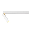 LED Ceiling luminaire MICK 1.0, 1 flame, 33cm, 13W 2700K, CRi >90, dimmable, white gold