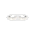 LED Einbaustrahler DEEP BIJOU 2.0, IP20, 250mA, 18V, CRi >90, UGR <16, starr, Clipfedern, 2x 4W 2700K 31�, mattwei�