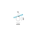 Wever & Ducr� 1-Phasen Leuchte DRO ON TRACK 1.0, G9, IP20, schwarz/Glas opal