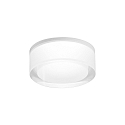ceiling luminaire MIRBI IP44 1.0 round, with leaf springs, semi flush IP44 / IP20, traffic white dimmable