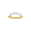 LED Wall /Ceiling luminaire TOWNA 1.0, IP44, � 25.4cm, 2700K, dimmable, white gold