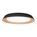 LED Wand-/Deckenleuchte TOWNA 2.0, IP44, � 46.1cm, 2700K, dimmbar, schwarz-kupfer
