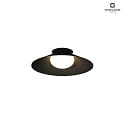 ceiling luminaire CLEA CEILING SURF 1.0 IP20, black matt dimmable