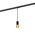 1-phase pendant luminaire ODREY ON TRACK 1.1 incl. 1-phase adapter GU10 IP20, gold, black matt