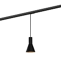 1-phase pendant luminaire ODREY ON TRACK 1.3 incl. 1-phase adapter GU10 IP20, black matt