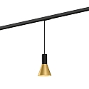 1-phase pendant luminaire ODREY ON TRACK 1.3 incl. 1-phase adapter GU10 IP20, gold, black matt