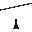 1-phase pendant luminaire ODREY ON TRACK 1.4 incl. 1-phase adapter GU10 IP20, black matt