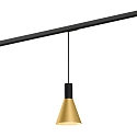 1-phase pendant luminaire ODREY ON TRACK 1.4 incl. 1-phase adapter GU10 IP20, gold, black matt