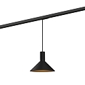1-phase pendant luminaire ODREY ON TRACK 1.6 incl. 1-phase adapter GU10 IP20, black matt