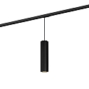 Pendant luminaire HEXO 3.0 PAR16 for 1-phase tracks, GU10 max. 12W, black
