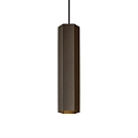 LED Pendant luminaire HEXO MULTI 3.0, 6W 3000K, CRi >90, without canopy, bronze