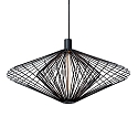 Pendelleuchte WIRO 2.0 DIAMOND CEILING SUSP E27 B 6.0m cable max. 60W T30-300 220-240VAC, IP20, schwarz