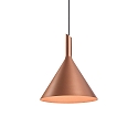 Design Pendant luminaire SHIEK 3.0, � 25.2cm, E27 max. 20W, dimmable, copper
