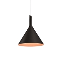 Design-Pendelleuchte SHIEK 3.0, � 25.2cm, E27 max. 20W, ohne Baldachin (Kabel offen), schwarz-kupfer