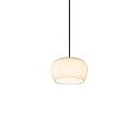 LED Design-Pendelleuchte WETRO 1.0, � 15cm, 1-flammig, 11W 1850-2800K, CRi >90, dim-to-warm, Glas, taupe