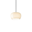 LED Design-Pendelleuchte WETRO 2.0, � 22.5cm, 1-flammig, 11W 1850-2800K, CRi >90, dim-to-warm, Glas, taupe
