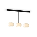 Wever & Ducr� LED Design-Pendelleuchte WETRO 2.0, � 22.5cm, 1-flammig, 11W 1850-2800K, CRi >90, dim-to-warm, Glas, taupe