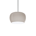 LED Design-Pendelleuchte WETRO 3.0, � 30cm, 1-flammig, 11W 1850-2800K, CRi >90, dim-to-warm, Glas, dunkeltaupe/wei�