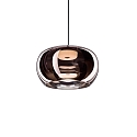 LED Design-Pendelleuchte WETRO 3.0, � 30cm, 1-flammig, 11W 1850-2800K, CRi >90, dim-to-warm, Glas, kupfer