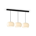 Wever & Ducr� LED Design-Pendelleuchte WETRO 3.0, � 30cm, 1-flammig, 11W 1850-2800K, CRi >90, dim-to-warm, Glas, taupe