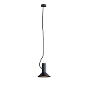 Wever & Ducr� Pendant luminaire ROOMOR 1.0, E27, 250cm, deep black, with shade 1.0