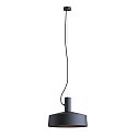 Pendant luminaire ROOMOR 1.0, E27, 250cm, deep black, with shade 3.0