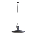 Pendant luminaire ROOMOR 1.0, E27, 600cm, deep black, with shade 4.0