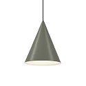 LED Design Pendant luminaire DINOR 1.0, � 38cm, 11W 1800-2850K, dimmable, green / grey white