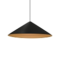 LED Design Pendant luminaire DINOR 3.0, � 76cm, 11W 1800-2850K, dimmable, black gold