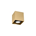surface luminaire BOX MINI 1.0 cube shape, rigid GU10 IP20, champagner 