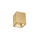 LED Aufbau-Downlight BOX MINI 1.0, IP20, 7x7cm, 230V, CRi >90, dimmbar, 2700K 30�,  champagner