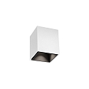 LED Aufbau-Downlight BOX MINI 1.0, IP20, 7x7cm, 230V, CRi >90, dimmbar, 3000K 30�, wei� / innen schwarz