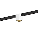 LED Schienenstrahler DOCUS ON STREX 1.0, 25�, 48V, 7W, 3000K, 470lm, IP20, Schiene schwarz / Leuchte wei�/gold