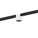 LED Schienenstrahler HEXO ON STREX 1.0, 25�, 48V, 7W, 3000K, 470lm, IP20, Schiene schwarz / Leuchte wei�/schwarz