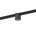 LED Schienenstrahler HEXO ON STREX 1.0, 25�, 48V, 7W, 3000K, 470lm, IP20, dimmbar, Schiene schwarz / Leuchte bronze