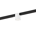 LED Schienenstrahler HEXO ON STREX 1.0, 25�, 48V, 7W, 2700K, 440lm, IP20, dimmbar, Schiene schwarz / Leuchte wei�