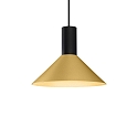 pendant luminaire ODREY CEILING SUSP 1.6 PAR16 GU10 IP20, gold, black matt 