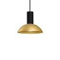 pendant luminaire ODREY CEILING SUSP 1.7 GU10 IP20, gold, black matt 