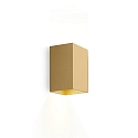 outdoor wall luminaire BOX MINI 1.0 GU10 IP20, brass dimmable
