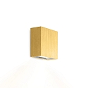 LED Wall luminaire CENTRAL 1.0, up or down, 8W 2700K, CRi >90, dimmable, gold