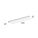 Wever & Ducr� LED Wandleuchte MIRBI LONG IP44 WALL SURF 3.0 LED Spiegelleuchte 2700K W 12/18W 220-240VAC DIM CRI90, wei� matt