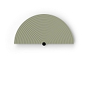 Zubeh�r f�r Wandleuchte TAPIS 2.0 / 3.0 - Erweiterungs-Blende 2.1, halbrund, ohne Beleuchtung, Feel Jade