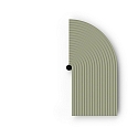 Zubeh�r f�r Wandleuchte TAPIS 2.0 / 3.0 - Erweiterungs-Blende 3.1, viertelrund, lang, ohne Beleuchtung, Feel Jade
