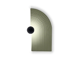 LED Wandleuchte TAPIS WALL SURF 3.0 LED 2700K FJ 9W 220-240VAC DIM CRI90, jade