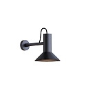 Wall luminaire ROOMOR 1.0 PAR16, 30.6cm, GU10, deep black, with shade 1.0